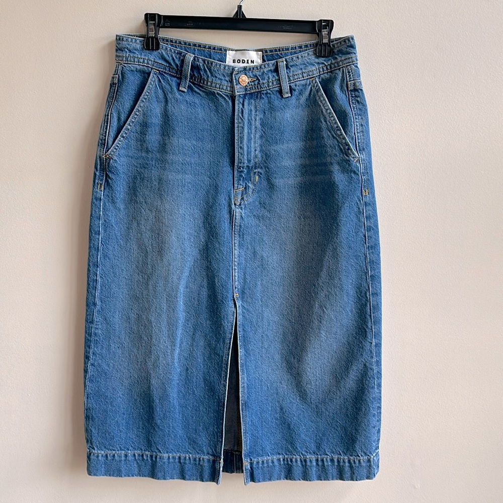 Boden Denim Skirt Size 8